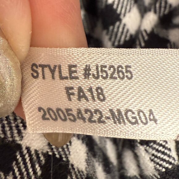 EUC Women's J. CREW Gingham Half-Zip Flannel Pullover Shirt | Size XXL - Picture 7 of 7